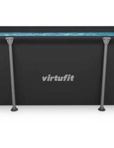 VirtuFit stačiakampis baseinas - 260 × 180 cm - antracito spalvos - be