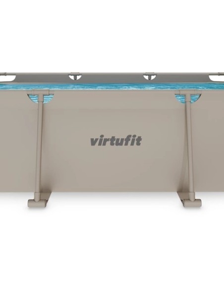 VirtuFit stačiakampis baseinas - 300 × 210 cm - smėlio spalvos - su fi