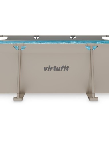 VirtuFit stačiakampis baseinas - 300 × 210 cm - smėlio spalvos - su fi