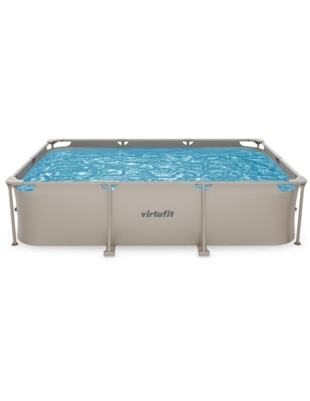 VirtuFit stačiakampis baseinas - 300 × 210 cm - smėlio spalvos - su fi