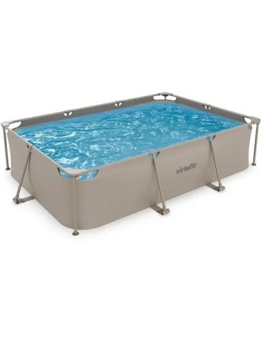 VirtuFit stačiakampis baseinas - 300 × 210 cm - smėlio spalvos - be si