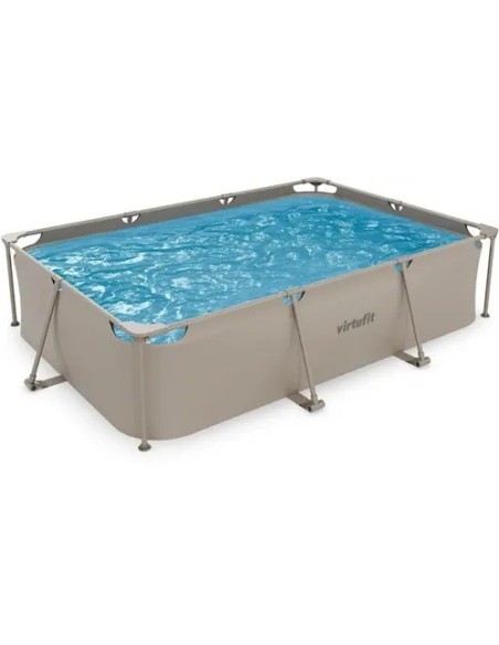 VirtuFit stačiakampis baseinas - 300 × 210 cm - smėlio spalvos - be si