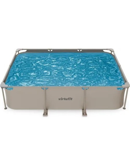 VirtuFit stačiakampis baseinas - 300 × 210 cm - smėlio spalvos - be si