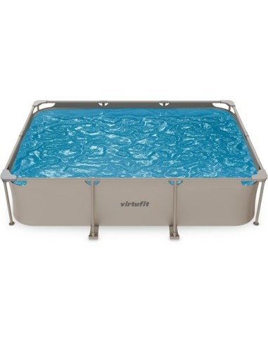 VirtuFit stačiakampis baseinas - 300 × 210 cm - smėlio spalvos - be si