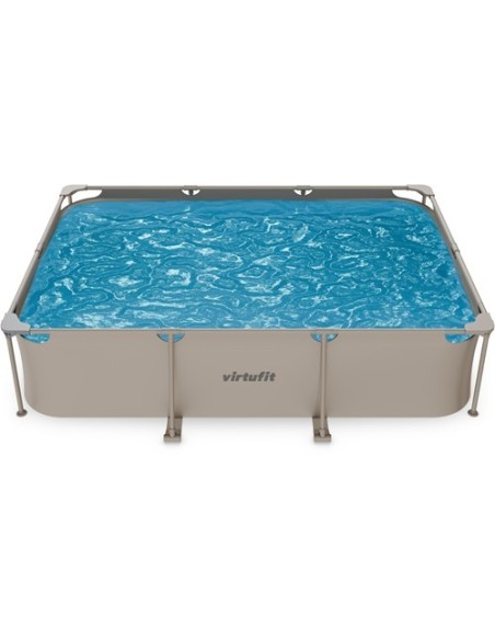 VirtuFit stačiakampis baseinas - 300 × 210 cm - smėlio spalvos - be si