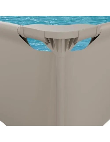 VirtuFit stačiakampis baseinas - 300 × 210 cm - smėlio spalvos - be si