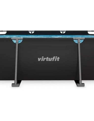 VirtuFit stačiakampis baseinas - 300 × 210 cm - antracito spalvos - be