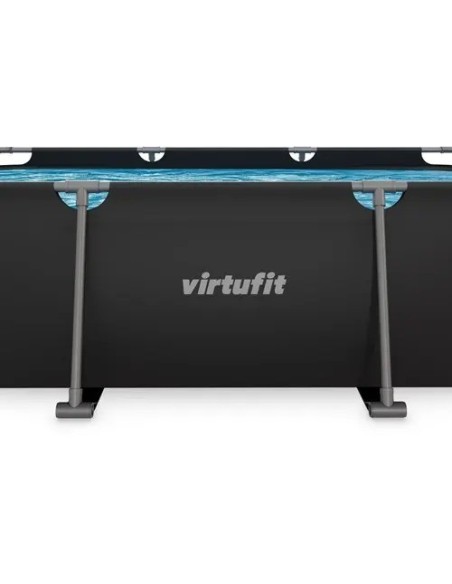 VirtuFit stačiakampis baseinas - 300 × 210 cm - antracito spalvos - be