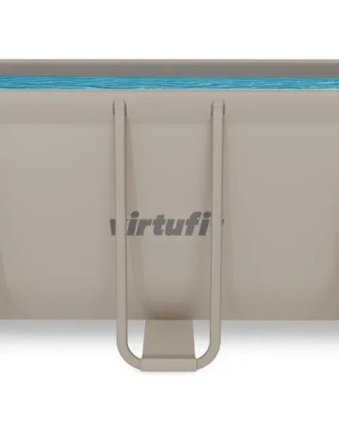 VirtuFit stačiakampis baseinas - 400 × 200 × 122 cm - smėlio spalvos -