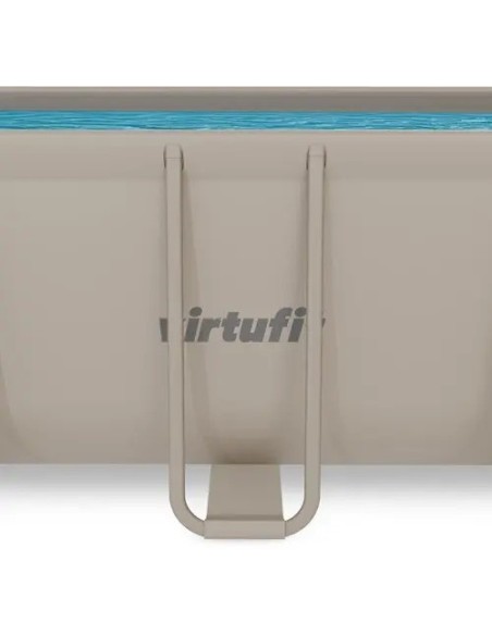 VirtuFit stačiakampis baseinas - 400 × 200 × 122 cm - smėlio spalvos -