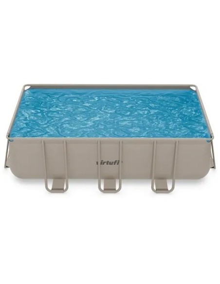 VirtuFit stačiakampis baseinas - 400 × 200 × 122 cm - smėlio spalvos -