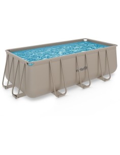 VirtuFit stačiakampis baseinas - 400 × 200 × 122 cm - smėlio spalvos - 2
