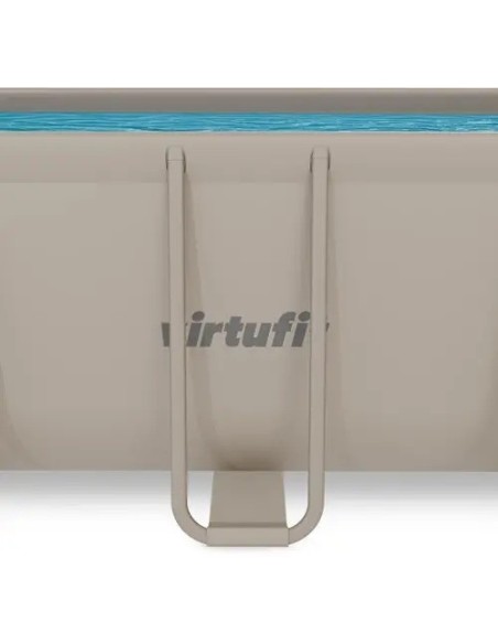 VirtuFit stačiakampis baseinas - 400 × 200 × 122 cm - smėlio spalvos -