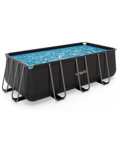 VirtuFit stačiakampis baseinas - 400 × 200 × 122 cm - antracito spalvo 2