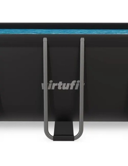 VirtuFit stačiakampis baseinas - 400 × 200 × 122 cm - antracito spalvo