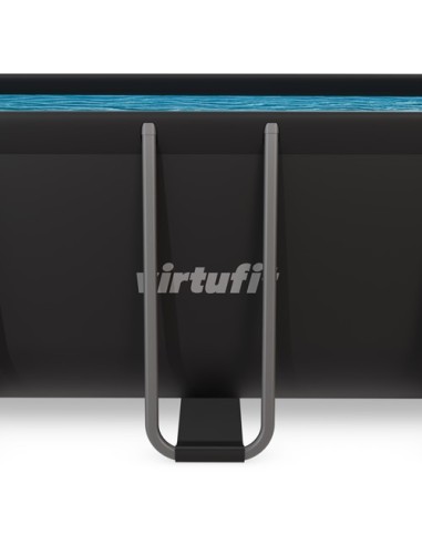 VirtuFit stačiakampis baseinas - 400 × 200 × 122 cm - antracito spalvo
