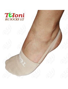 Pusinės meninės gimnastikos pėdutės TULONI (medžiaginės) 2
