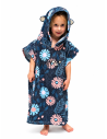 ALL-IN Children's Poncho Floral Blue – Pončas vaikams (3-6 m.) wave hawaii gobtuvas