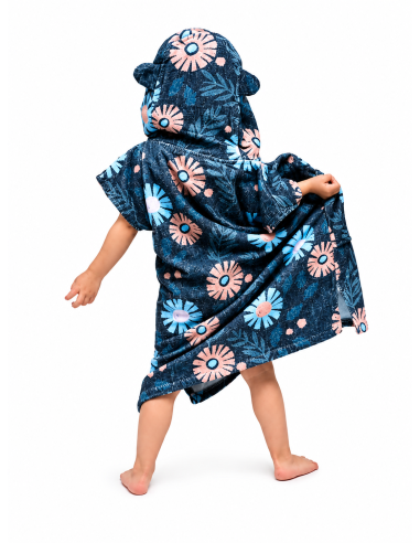 ALL-IN Children's Poncho Floral Blue – Pončas vaikams (3-6 m.) wave hawaii gobtuvas