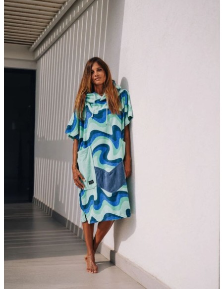 Surf pončai ir nardymo gobtuvai | Persirengimo pončai |Klasikinis ALLxIN pončas Aqua wave hawaii gobtuvas