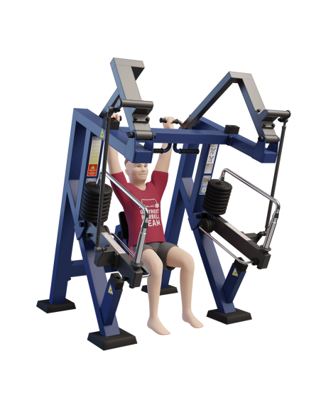 Streetbarbell MB 7.29.3 - Preso suolas sėdint su svorių bloku