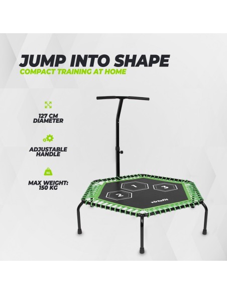 Fitneso batutas VIRTUFIT "Trampoline PRO"