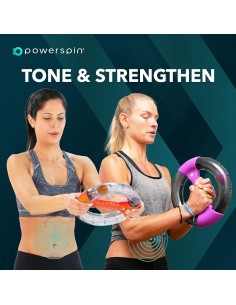„Powerspin Evo“ rankų, tricepso ir pečių treniruoklis (pilkas/oranžinis) 2