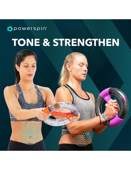 „Powerspin Evo“ rankų, tricepso ir pečių treniruoklis (pilkas/oranžinis)