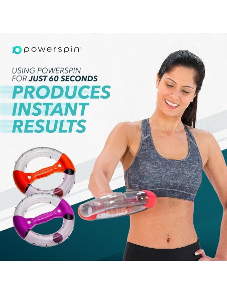 „Powerspin Evo“ rankų, tricepso ir pečių treniruoklis (pilkas/oranžinis)