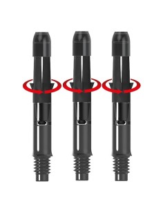 L-Style L-Shaft Straight Silent Spin – besisukantys smiginio koteliai
