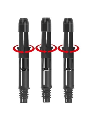 L-Style L-Shaft Straight Silent Spin – besisukantys smiginio koteliai