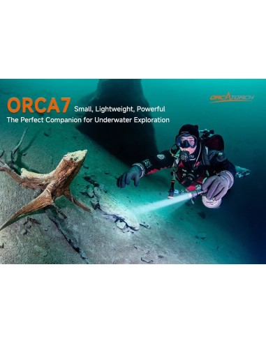 Šviestuvas OrcaTorch  Orca7  2x 21700