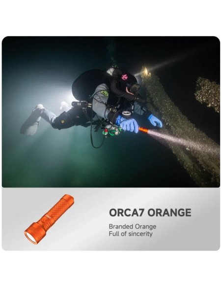 Šviestuvas OrcaTorch  Orca7  2x 21700