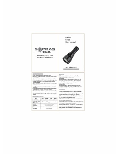 Lamp SoprasTek SY 51 3000l
