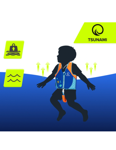 TSUNAMI plaukimo liemenė 3-6 metų vaikams (mėlyna)