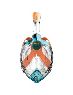 SEAC Libera XS/S, viso veido nardymo kaukė, snorkelinimo kaukė vaikams nuo 10 metų, snorkelio kaukė paaugliams, kaukė mažesniam