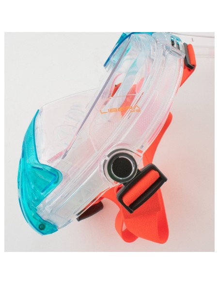 SEAC Libera XS/S, viso veido nardymo kaukė, snorkelinimo kaukė vaikams nuo 10 metų, snorkelio kaukė paaugliams, kaukė mažesniam