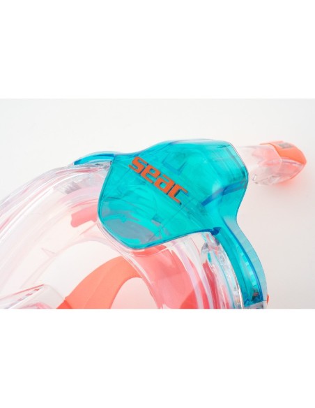 SEAC Libera XS/S, viso veido nardymo kaukė, snorkelinimo kaukė vaikams nuo 10 metų, snorkelio kaukė paaugliams, kaukė mažesniam