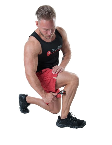 Metalinis masažinis rutuliukas su rankenėle Pure2improve