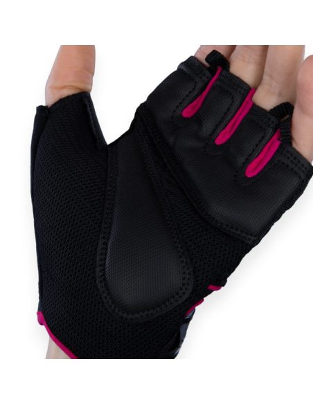 Pirštinės treniruotėms CHIBA "LADY ART II" (black/pink)