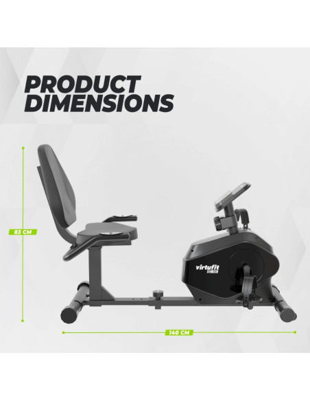 VirtuFit RB 100 horizontalus treniruoklis dviratis