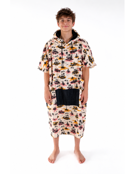 Surf pončai ir nardymo gobtuvai | ALL-IN Junior Poncho Kai Surf Apricot – Pončas vaikams (9-15 m.)  poncas Vilnius | Kaunas