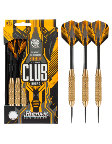 Darts strėlytės steeltip HARROWS CLUB BRASS (23g)