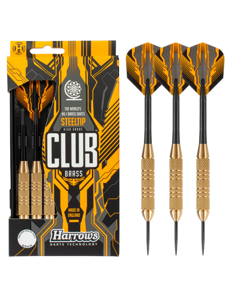 Darts strėlytės steeltip HARROWS CLUB BRASS (23g)