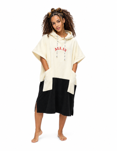 ALLxIN hooded poncho Bad Cat