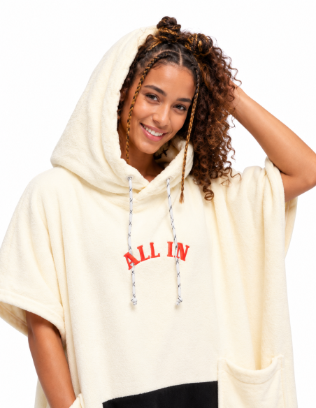 ALLxIN hooded poncho Bad Cat