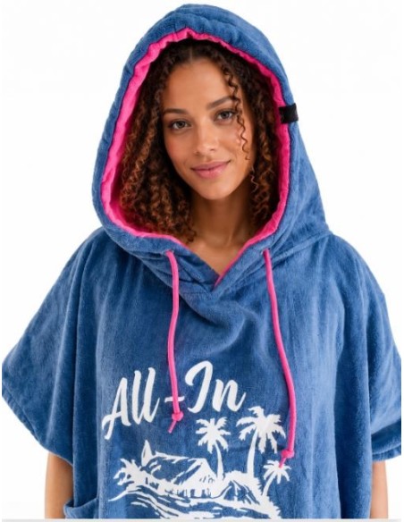 ALLxIN hooded poncho Island