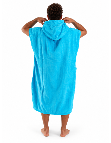 ALLxIN classic hooded poncho Turquoise