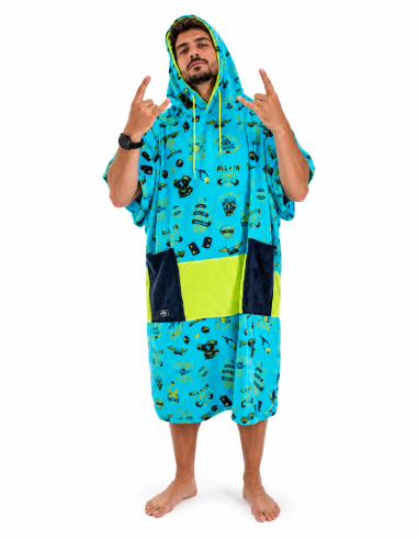 ALLxIN BIG hooded poncho Rock XXL