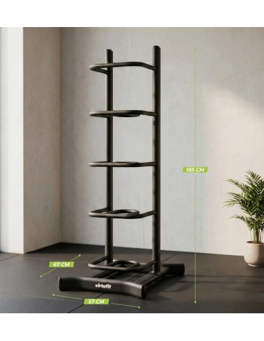 Stovas pasunkintiems kamuoliams ir maišams VirtuFit "Power Bag and Wall Ball Storage Rack"